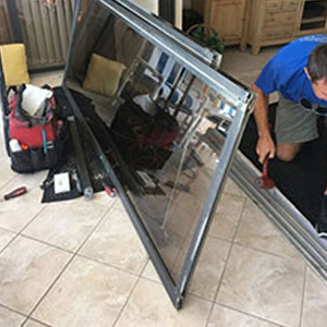 sliding glass door frame repair North Tustin